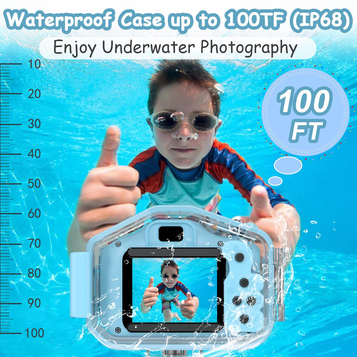Agoigo Kids Camera 2-inch display for quick framing and easy playback