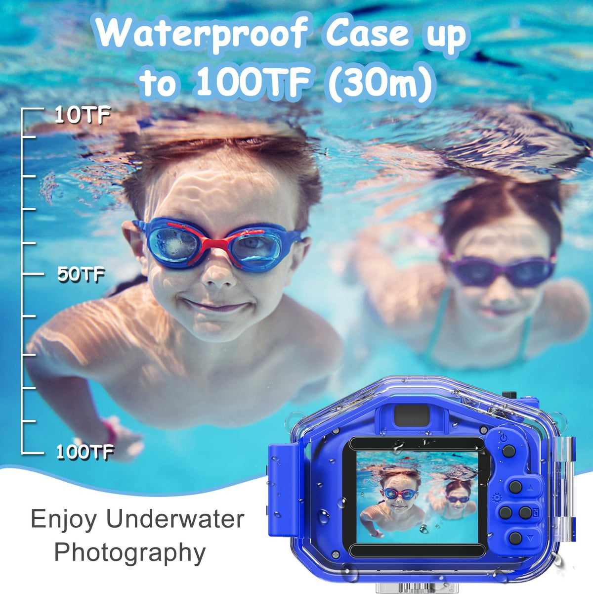 Agoigo Kids Waterproof Camera with 32GB card included for immediate shooting