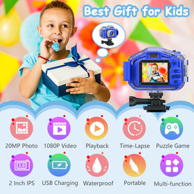Agoigo Kids Waterproof Camera underwater scene for splashy aquatic memories