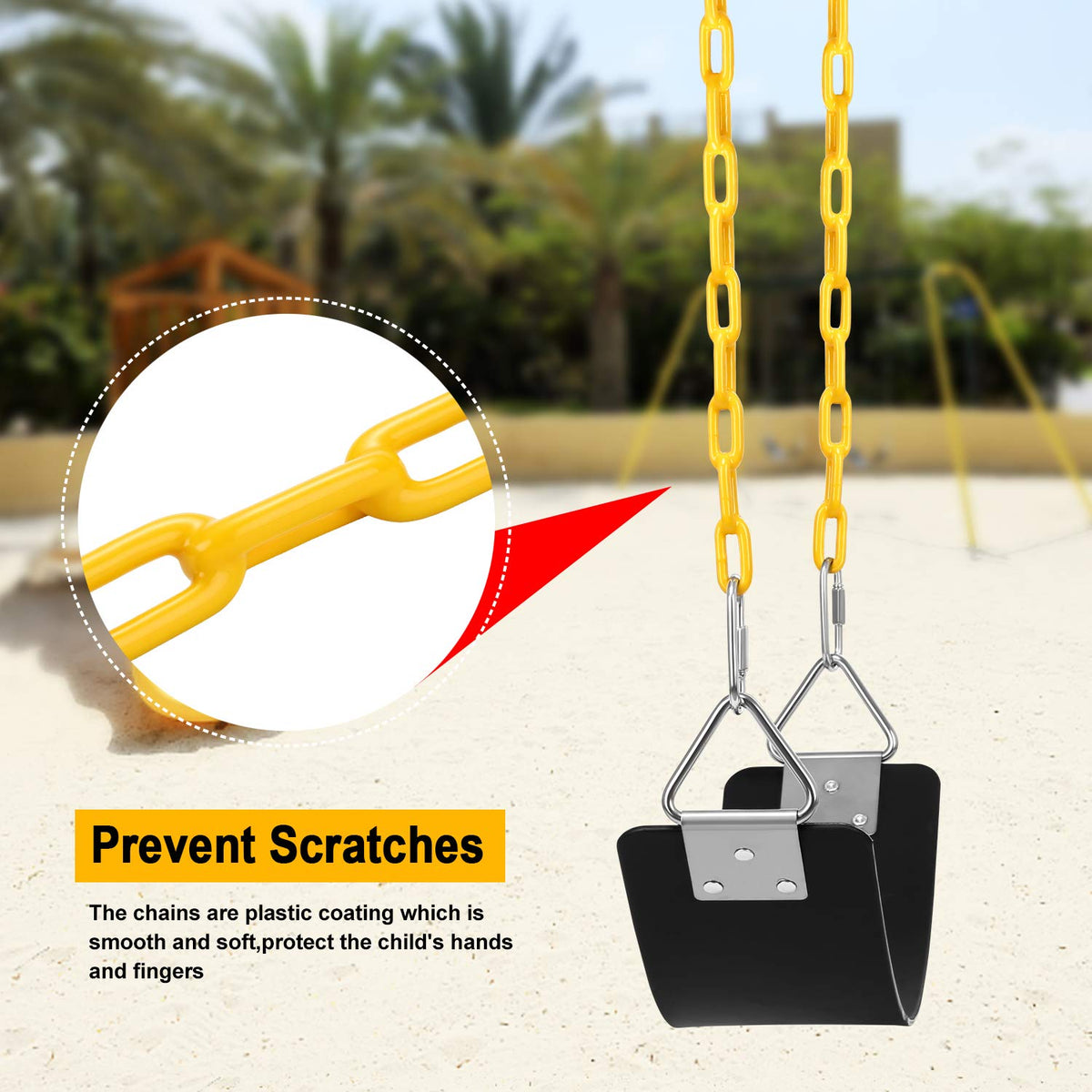 AGPTEK 201 stainless steel hinge boosts swing stability.