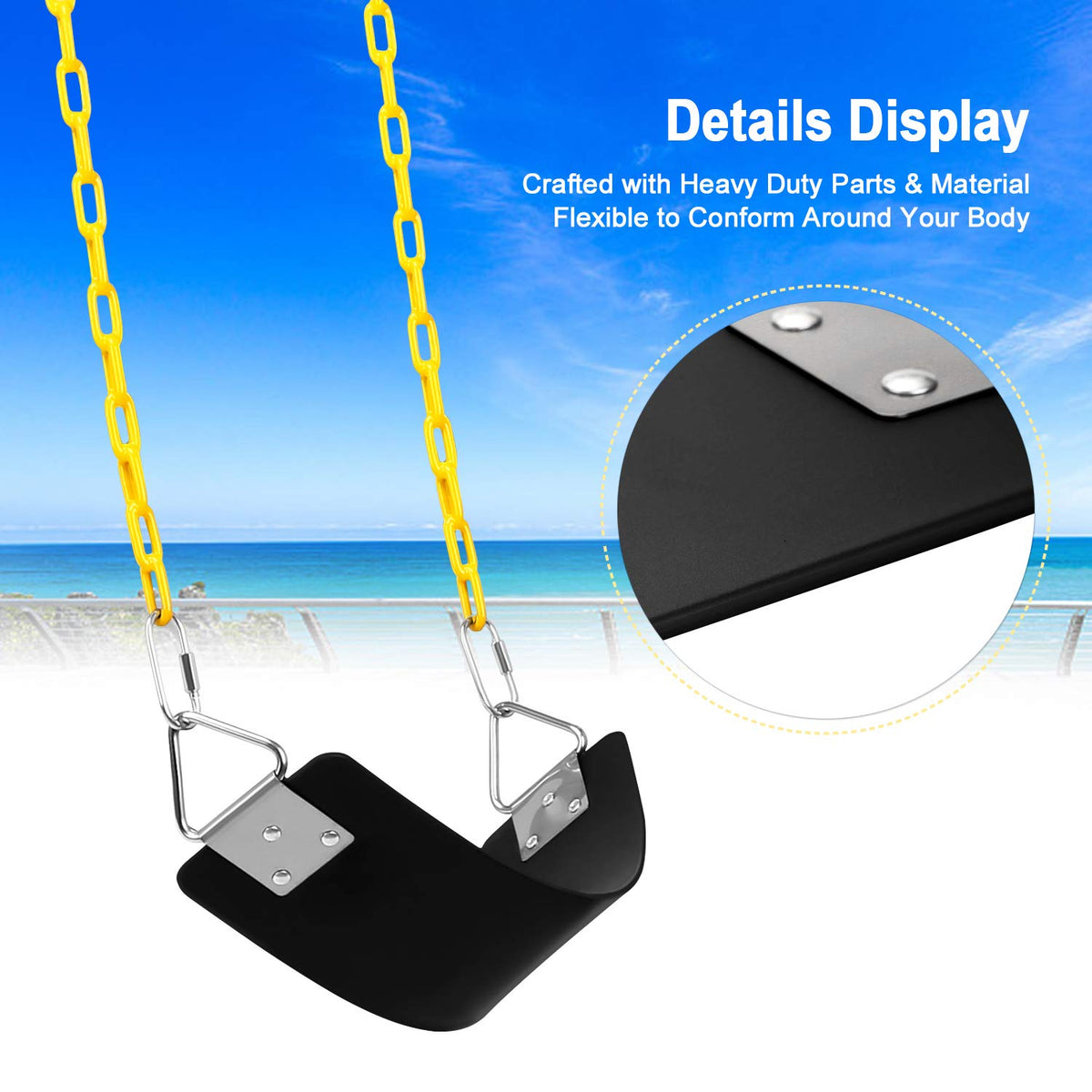 AGPTEK non-slip design keeps riders secure during play.