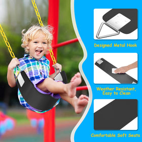 AGPtEK Swing Seat polymer metal construction, durable for years of play.