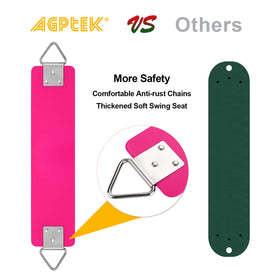 AGPTEK swing set 201 stainless steel hinge boosts stability