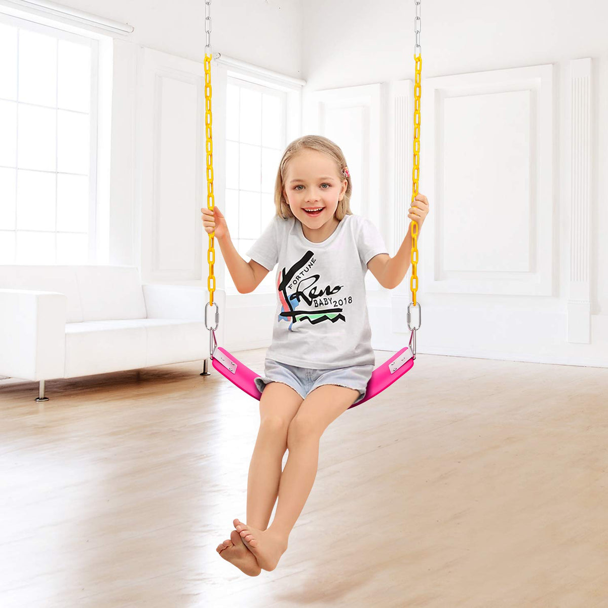 AGPTEK swing set durable hardware ensures long-lasting use