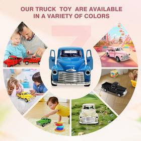 AGSIXZLAN Four-piece truck set designed for ages 2-8.