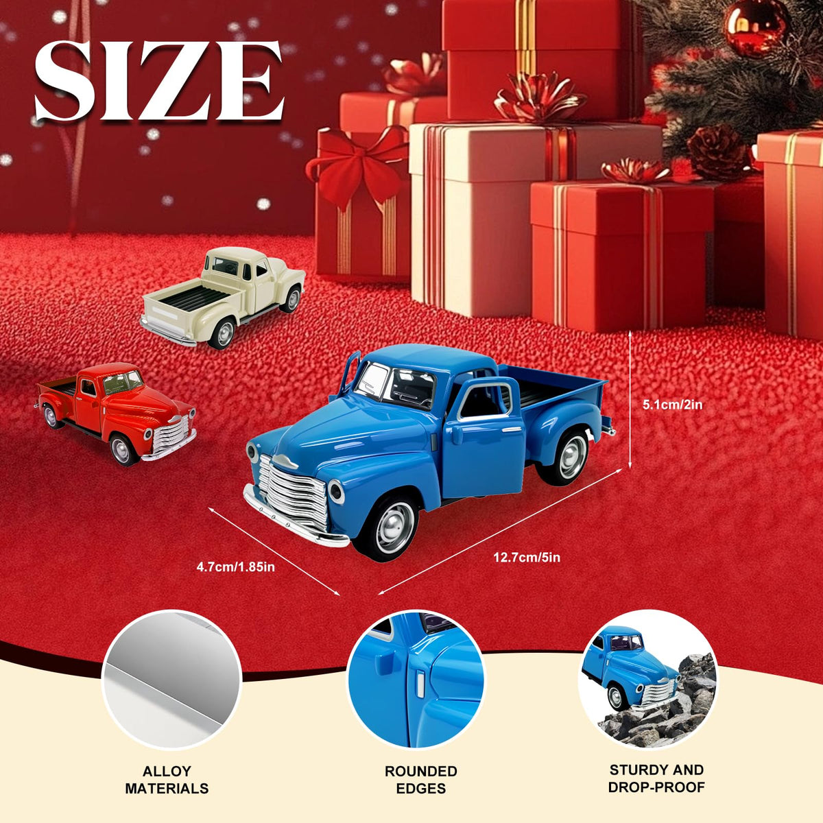 AGSIXZLAN Little Blue Truck pull-back action for easy, screen-free fun.