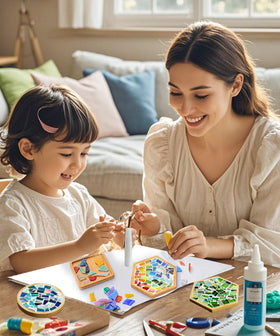 Non-toxic glue and tools for clean, safe crafting