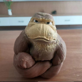 AHYCS big squishy monkey, 9.4-inch size for desk use.