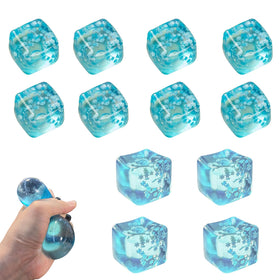 AHYCS ice cube squishy toy in hand for calm focus.