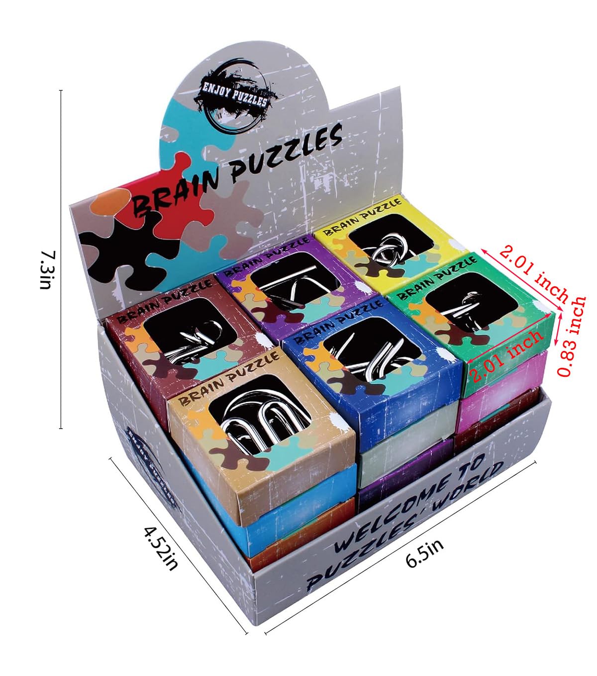 Ahyuan high-carbon steel puzzles with smooth edges stay durable.