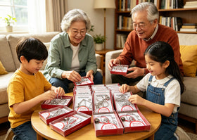 Ahyuan puzzle in hand, portable and travel-friendly.