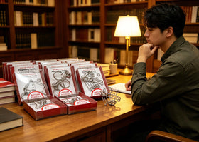 Ahyuan puzzles as party favors spark conversations.