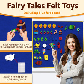 Ai fsem Very Hungry Caterpillar soft felt pieces, safe for little hands during hands-on exploration