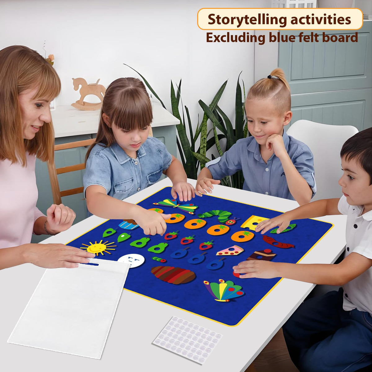 Ai fsem Very Hungry Caterpillar storage bag with felt pieces keeps story-time tidy and portable