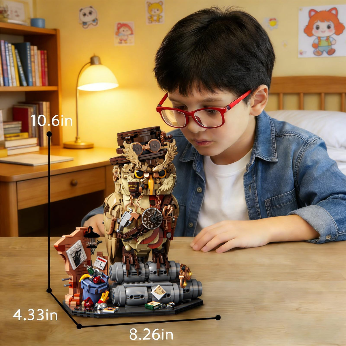 AibangBuildzy Detective Owl box and instructions illustrate clear guidance and safety.