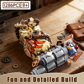 AibangBuildzy Detective Owl building action with colorful bricks demonstrates expandable play.