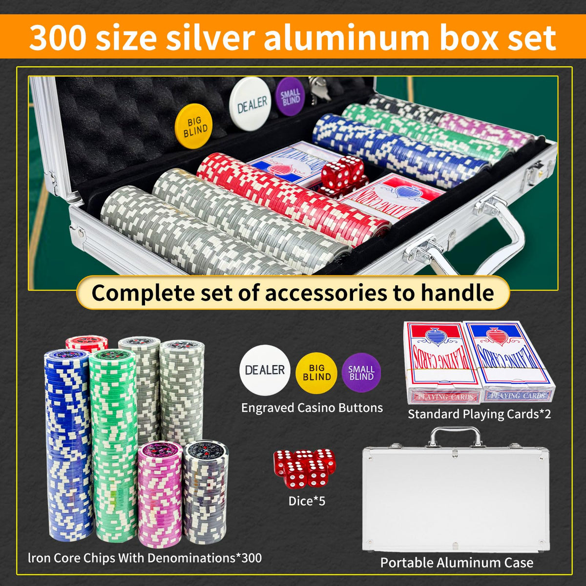 AIBETOMG 11-gram casino chips feel substantial for authentic gameplay.