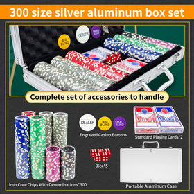 AIBETOMG 11-gram casino chips feel substantial for authentic gameplay.