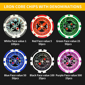 AIBETOMG numbered chips help players track bets at a glance.