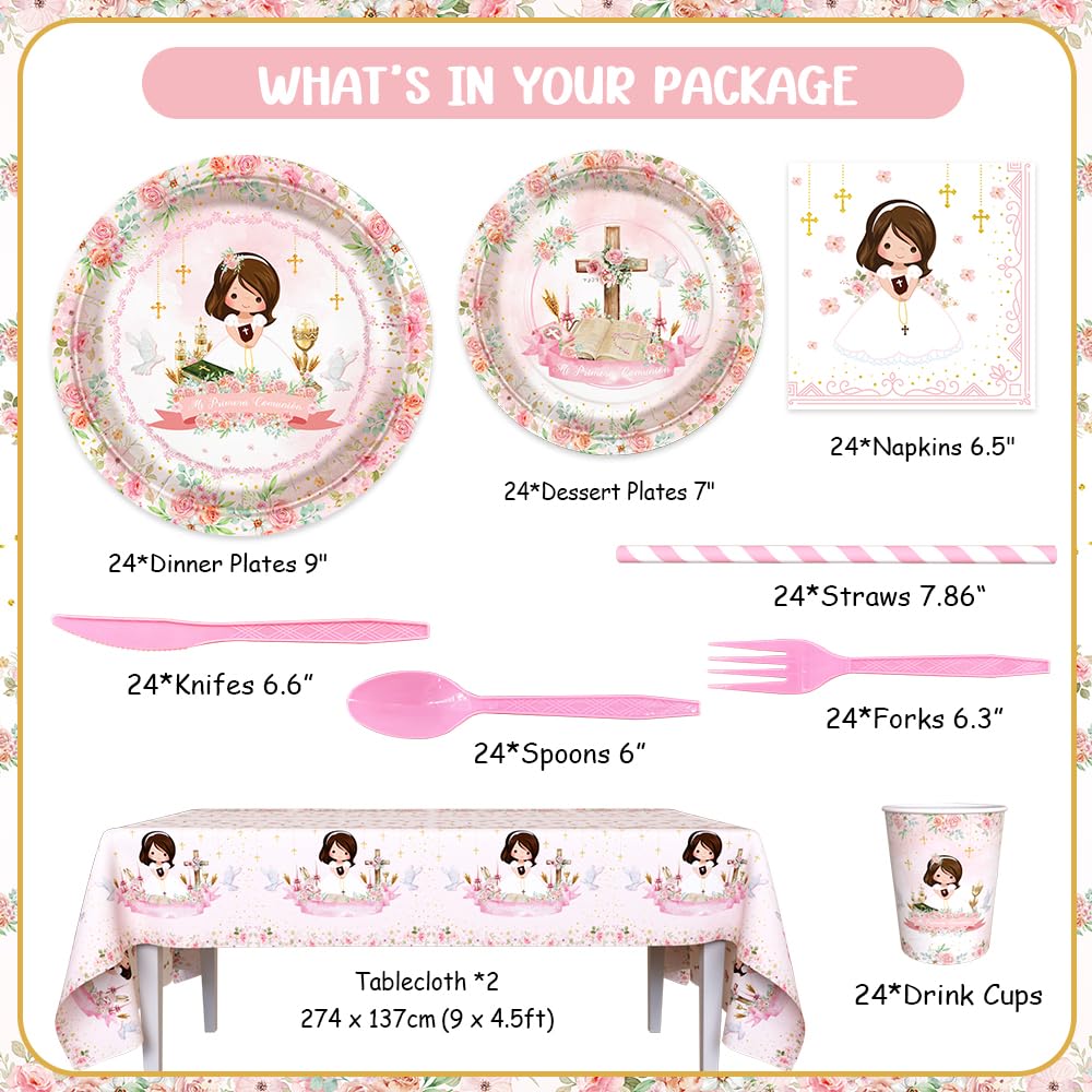 AIBIIN pink 7-inch plates for kid-size portions and quick cleanup.
