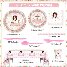 AIBIIN pink 7-inch plates for kid-size portions and quick cleanup.