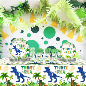 AIBIIN Three Rex cups for spills-free drinks and lively party color.