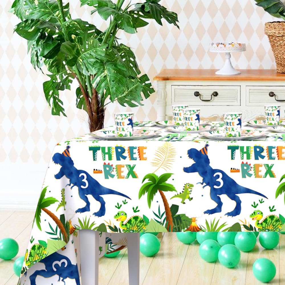 AIBIIN Three Rex tablecloths two-pack for quick setup and protection.