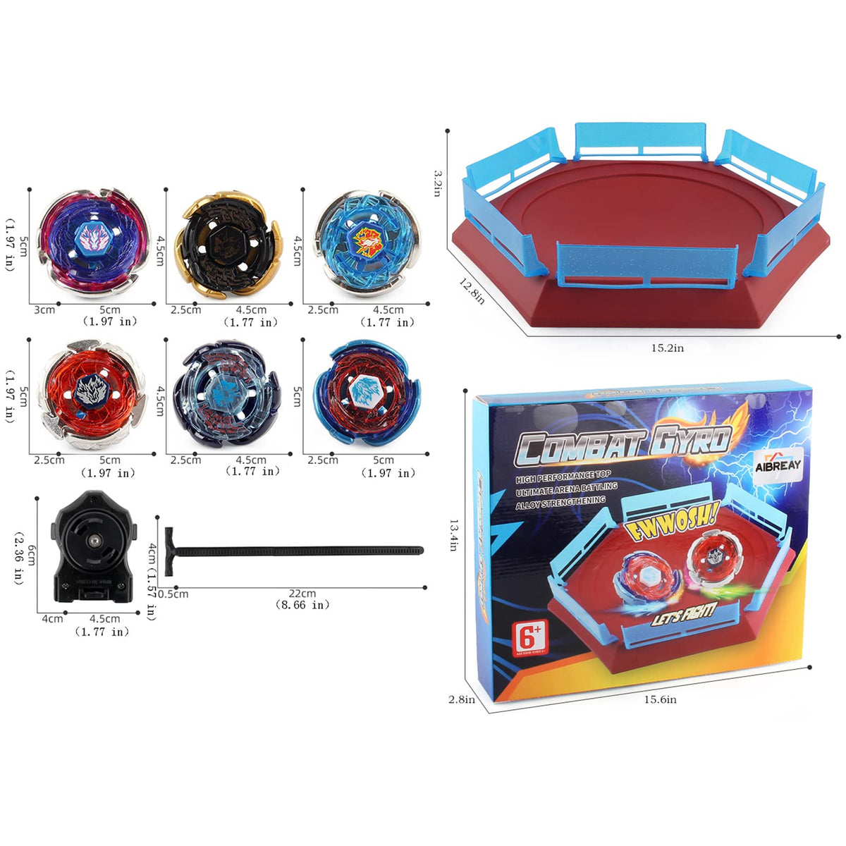 AIBREAY metal energy ring design stabilizes rotation for smooth spins.