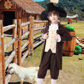 aicoaub Kids Colonial Costume hat completes period look and helps imagination
