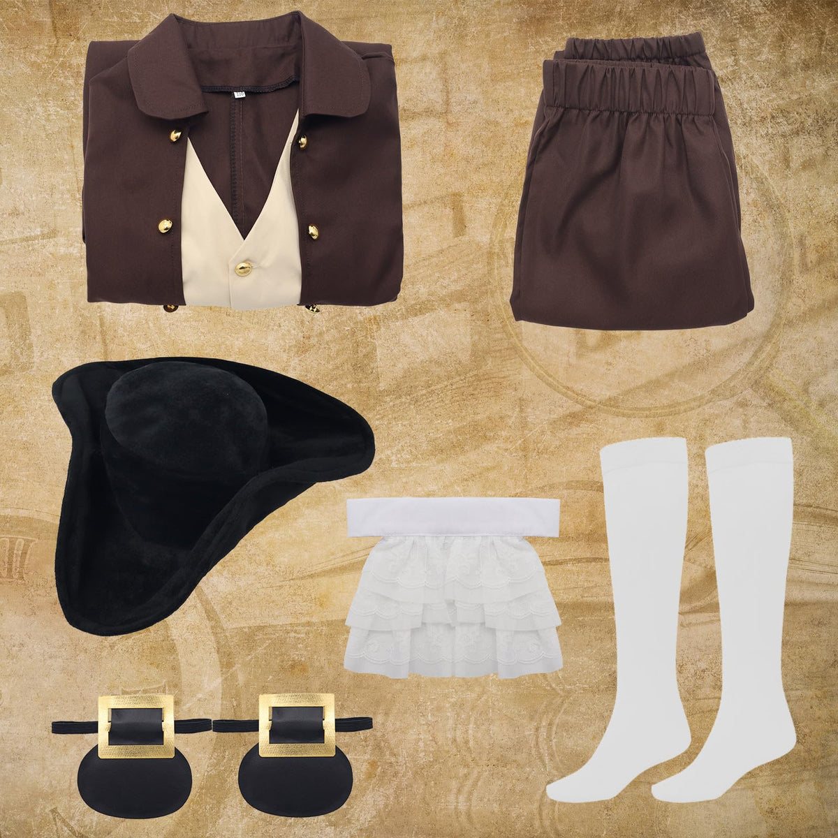 aicoaub Lace collar enhances authentic styling for history themed events
