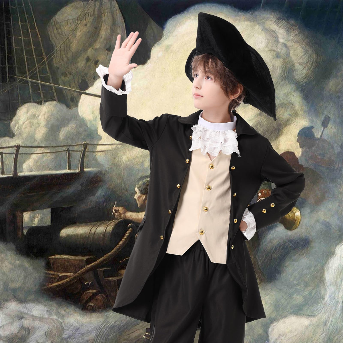aicoaub colonial costume set supports confident performances and classroom demonstrations