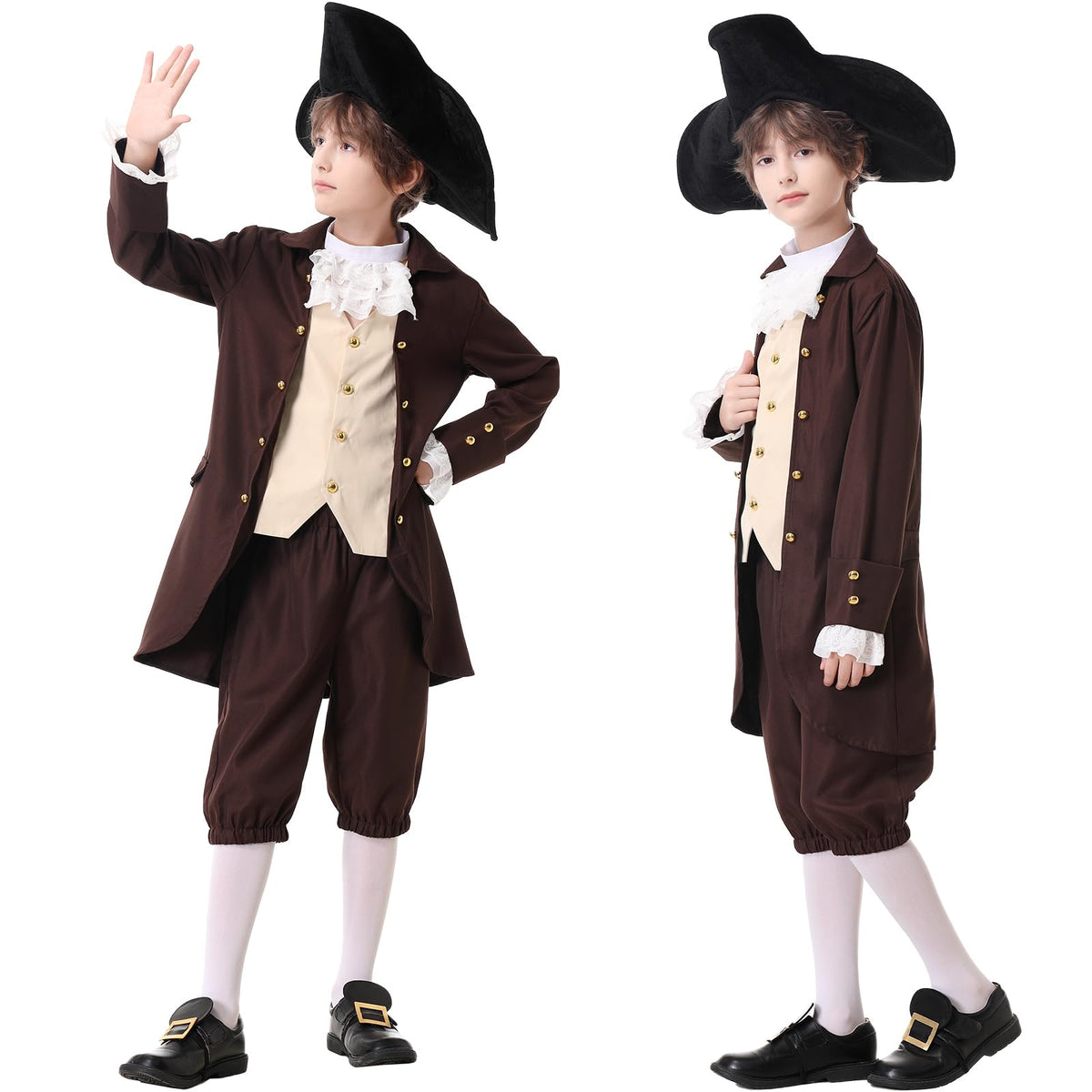 aicoaub Kids Colonial Costume socks ensure soft comfort during activity