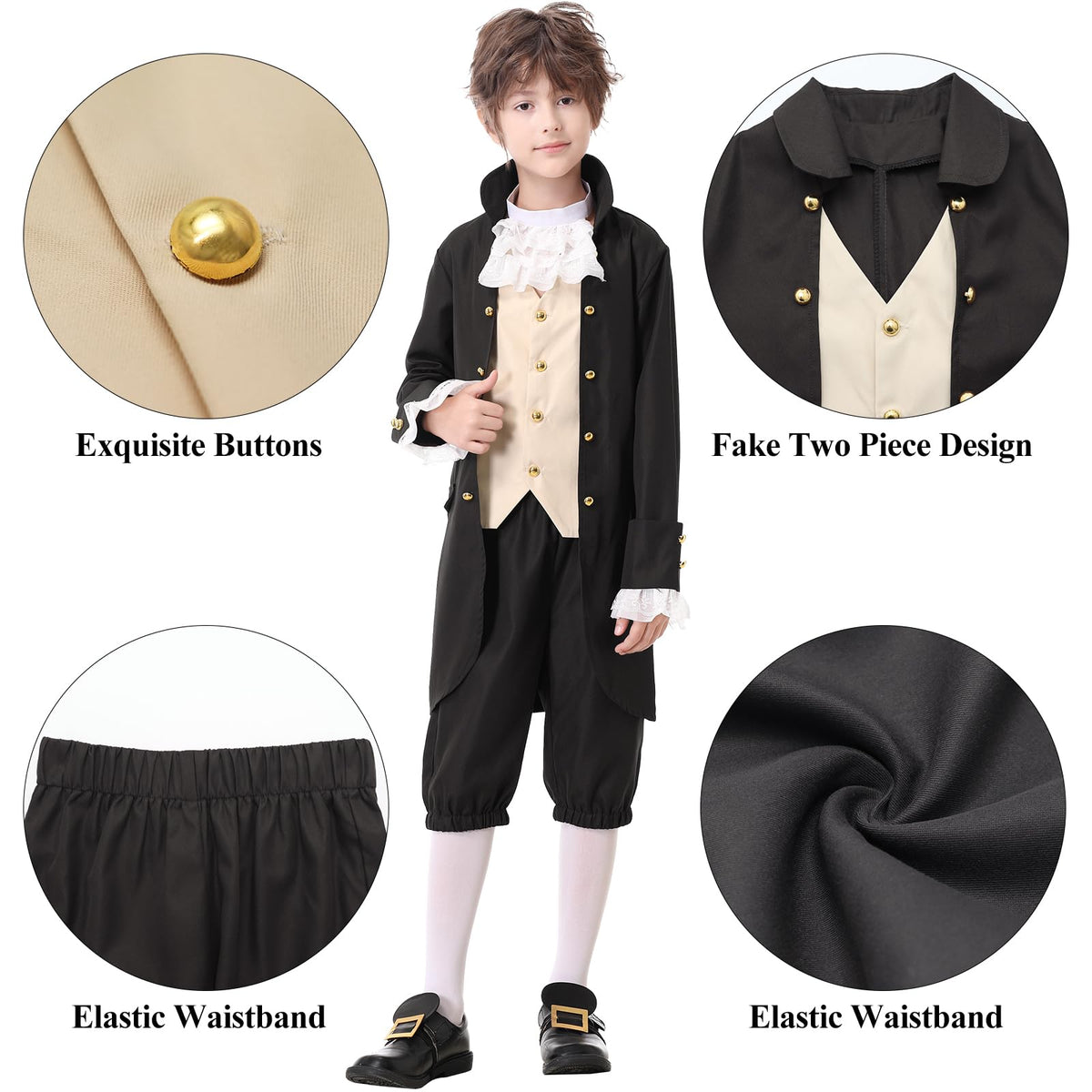 aicoaub kids colonial hat completes the period costume for school events