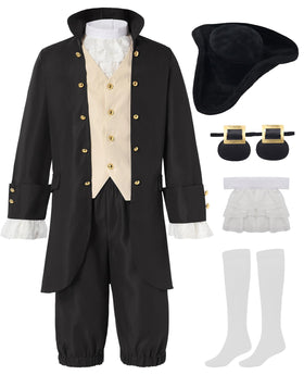 aicoaub kids colonial jacket for authentic stage looks
