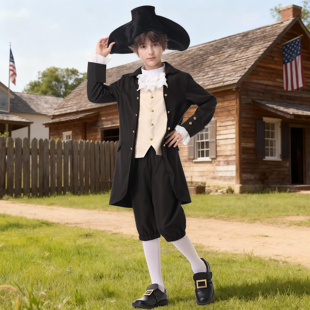 aicoaub kids colonial pants provide comfortable fit for hours of pretend play