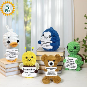 AicooFest mini duck crochet, cheerful decor that brightens your workspace.