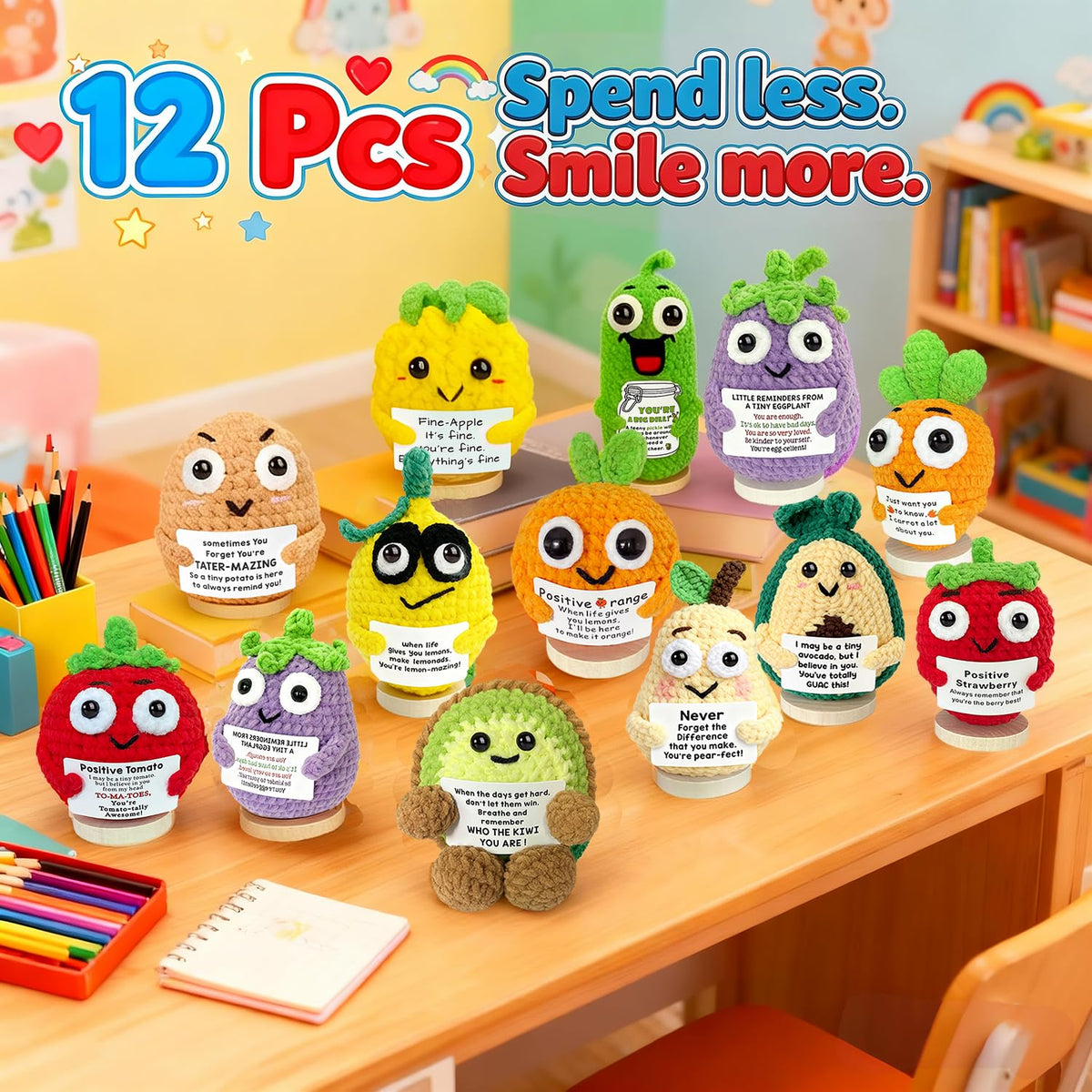 AicooFest potato crochet figure adds daily motivation