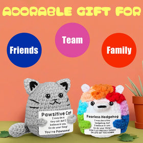 AicooFest shark crochet plush makes a bold desk companion and cheer-up gift.