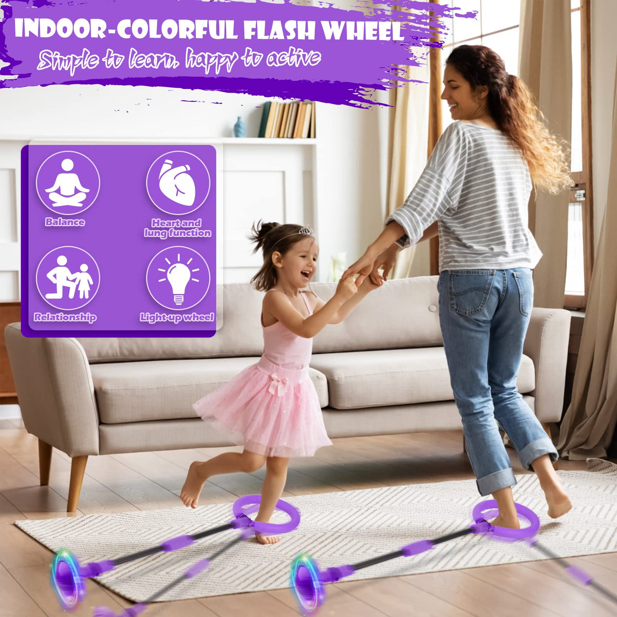 Aidabli ankle skip ball supports active family fun during playtime.
