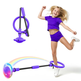 Aidabli ankle skip ball with foldable design for easy storage and transport.