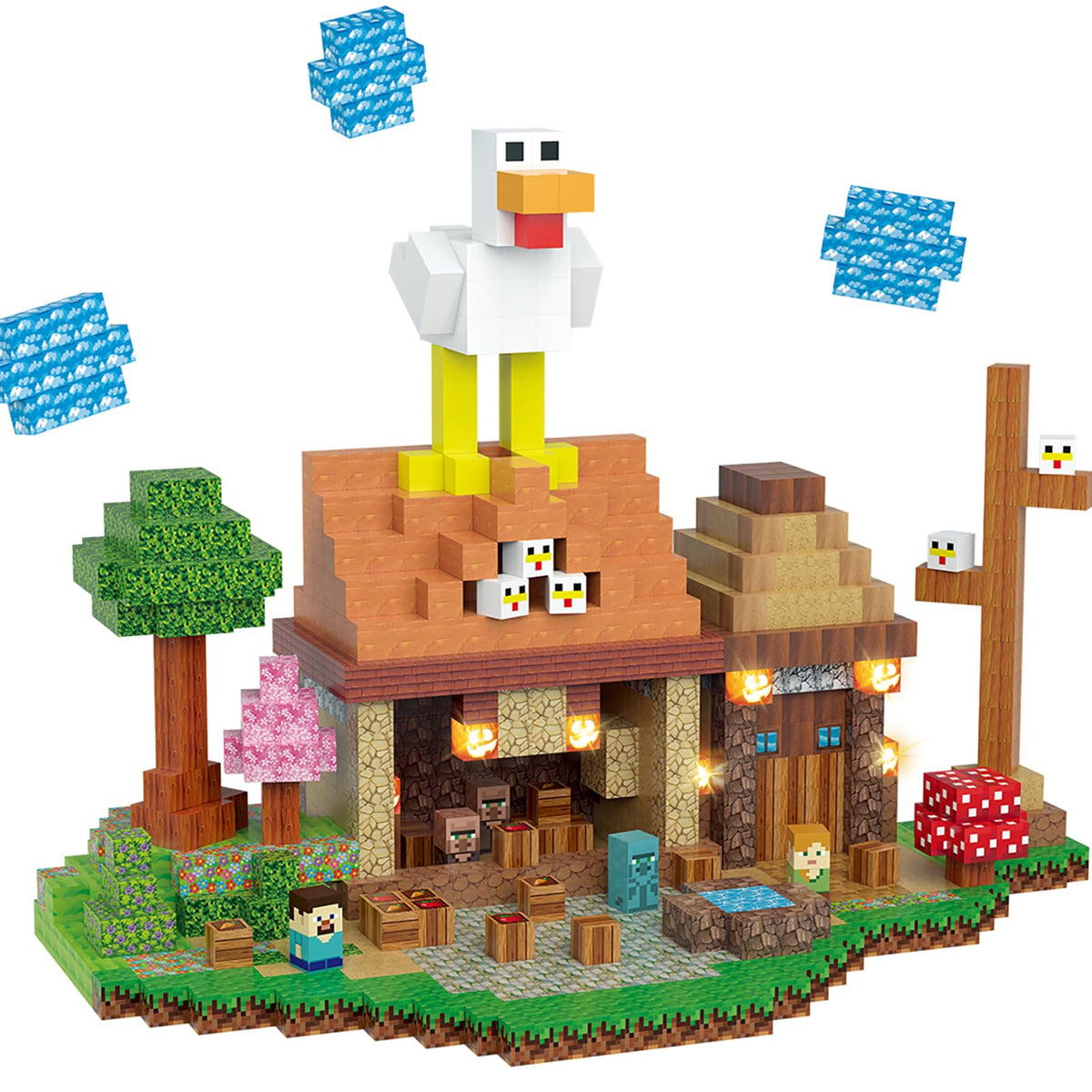 AIDYVOI light-up blocks spark imaginative play with glowing accents.