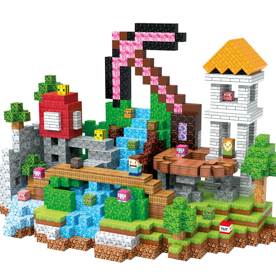 Aidyvoi magnetic blocks 120pcs set for imaginative STEM play