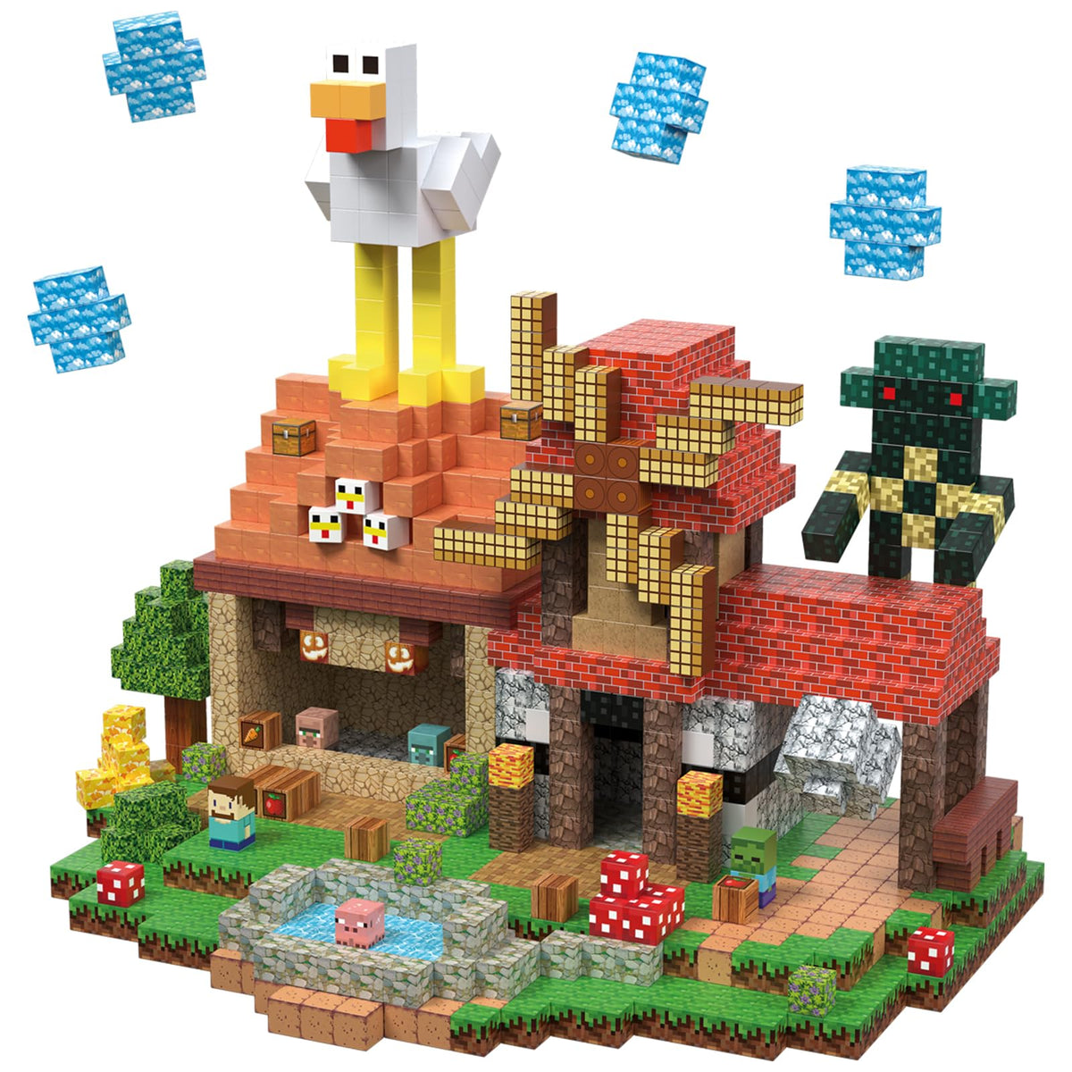 AIDYVOI magnetic blocks 2cm cubes enable endless creative structures for spatial play