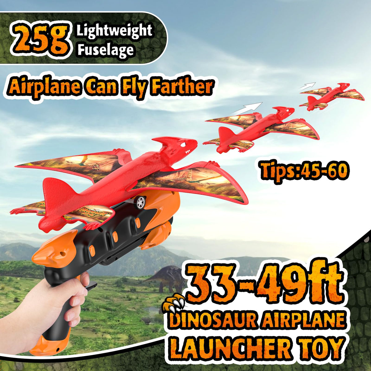 Launcher device and foam planes during setup, showing easy assembly for kids.