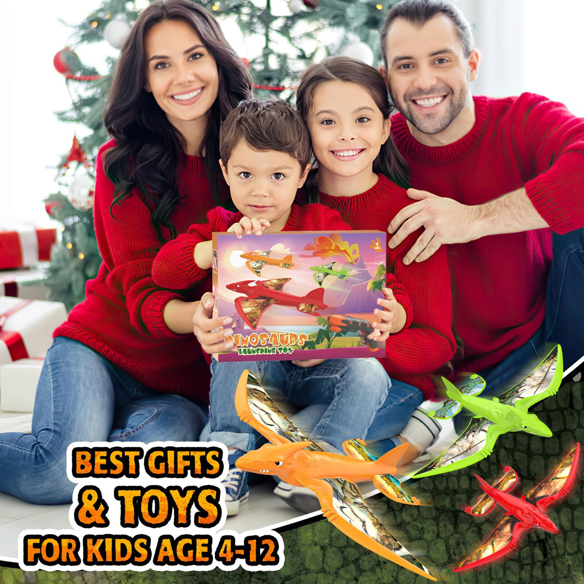 Durable ABS construction with colorful foam planes for long-lasting use.