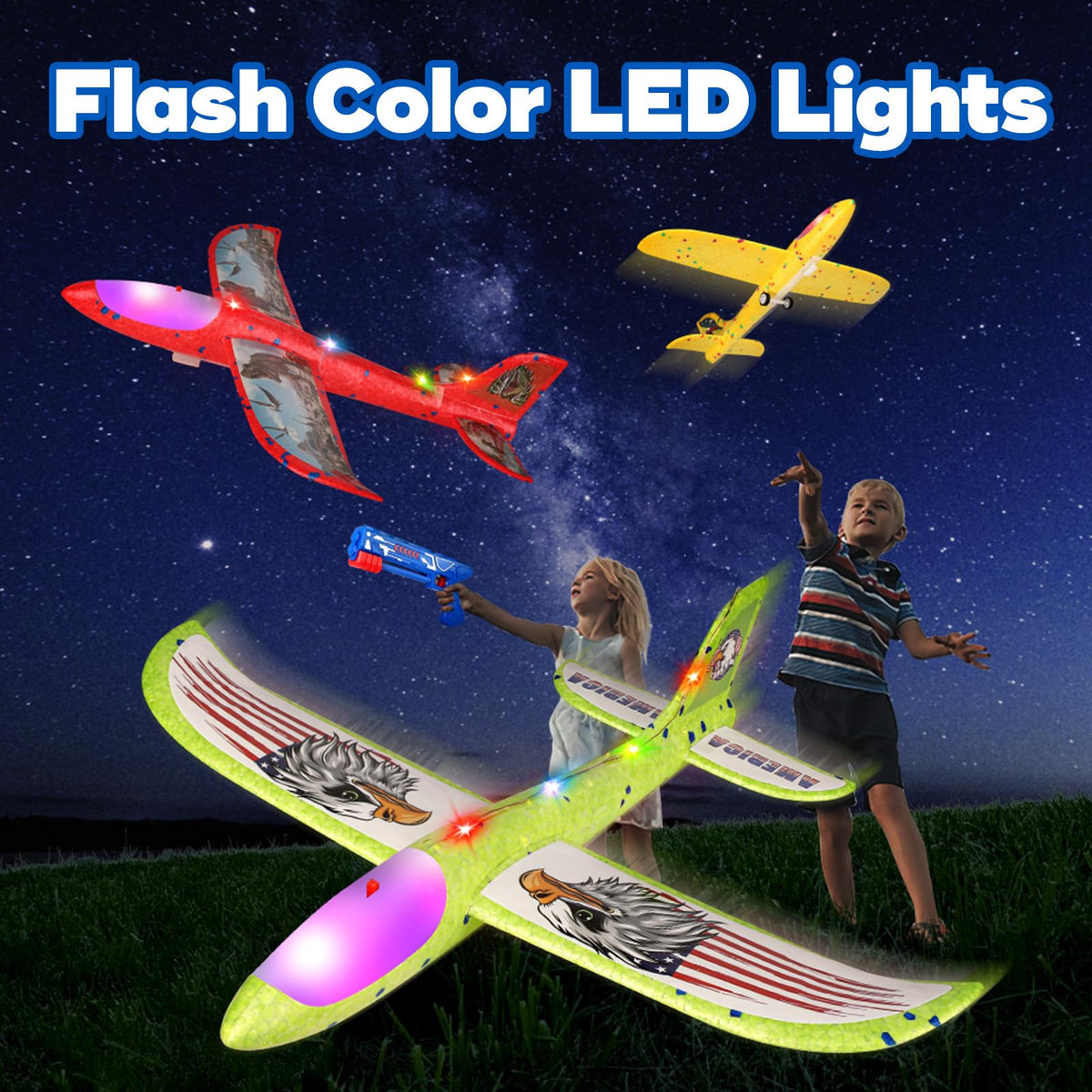 Aiencsai outdoor play session with kids and gliders.