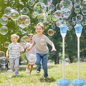 AIERSA Bubble Stand front view shows tall design for outdoor events.