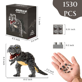 Aigidusansu dinosaur building set with 1530 pieces inspires careful craftsmanship.