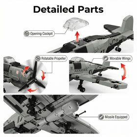 Aigidusansu FW190 rotating propeller demonstrates engine motion during hands-on play.