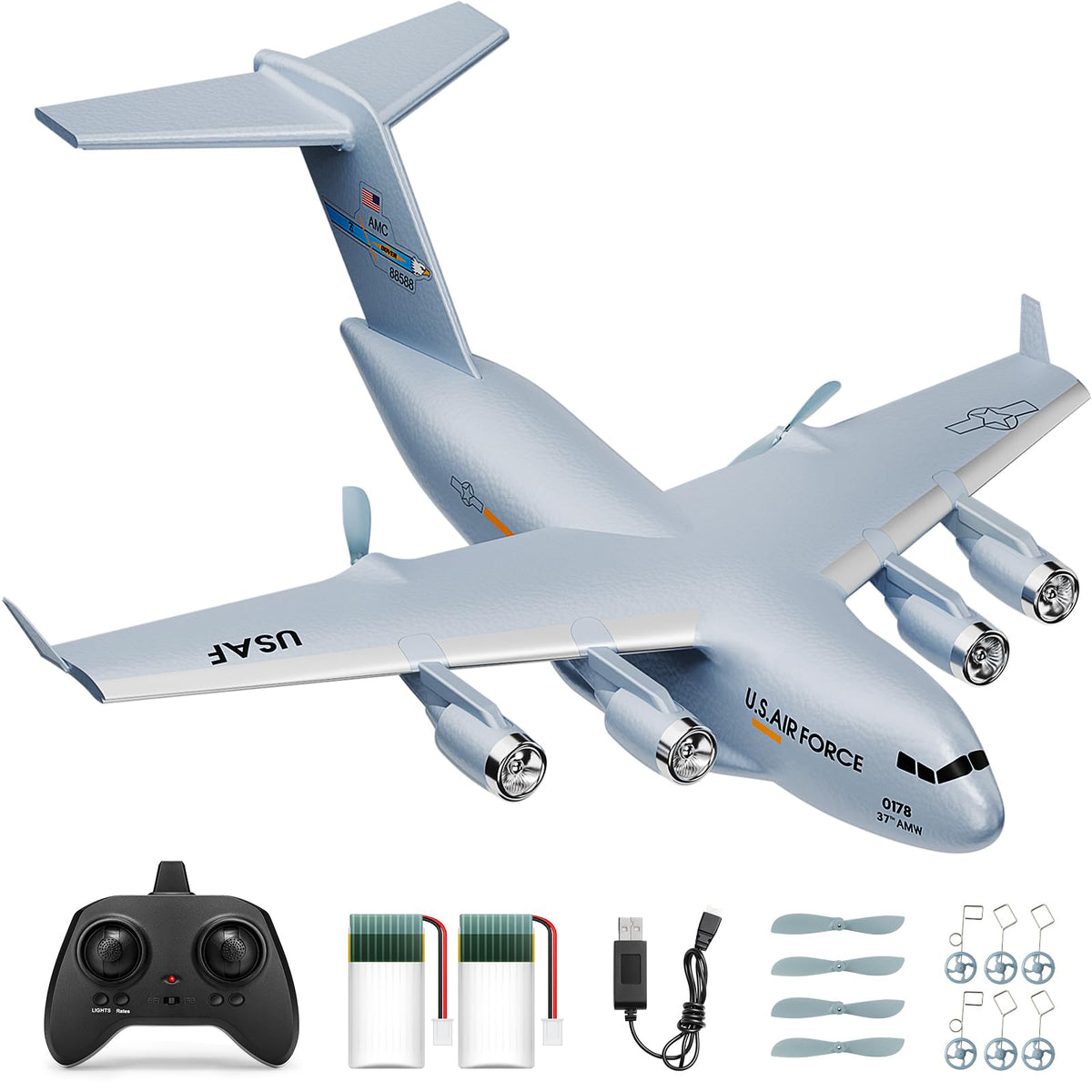 AIGIMU Globemaster III RC plane with realistic scale details for immersive flights